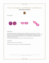 3.13&nbsp;Ct.Tw.Total Carat Weight Pink Sapphire Pair from Ceylon (Sri Lanka) Appraisal