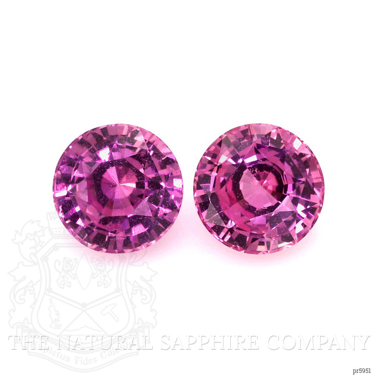 3.13 Ct.Tw. Pink Sapphire Pair from Ceylon (Sri Lanka)