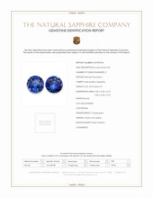 1.66&nbsp;Ct.Tw.Total Carat Weight Blue Sapphire Pair from Ceylon (Sri Lanka) Scan Report