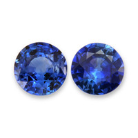 1.66&nbsp;Ct.Tw.Total Carat Weight Blue Sapphire Pair from Ceylon (Sri Lanka) Video