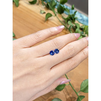 1.66&nbsp;Ct.Tw.Total Carat Weight Blue Sapphire Pair from Ceylon (Sri Lanka) Life Style