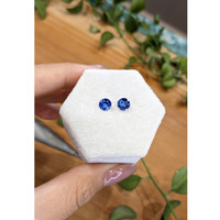 1.66&nbsp;Ct.Tw.Total Carat Weight Blue Sapphire Pair from Ceylon (Sri Lanka) Life Style