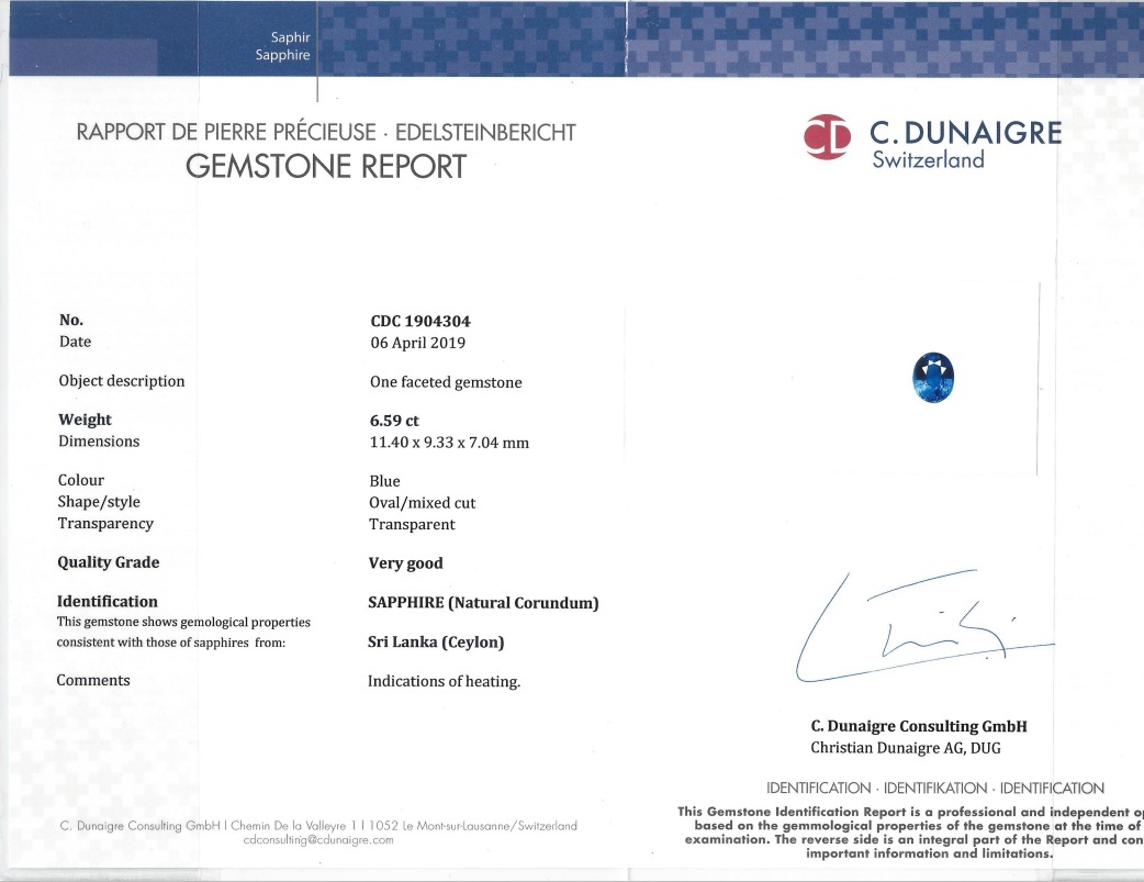 13.17 Ct.Tw. Blue Sapphire Pair from Ceylon (Sri Lanka)