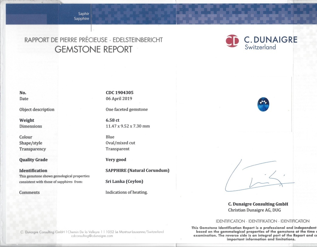 13.17 Ct.Tw. Blue Sapphire Pair from Ceylon (Sri Lanka)