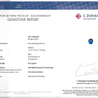 13.17&nbsp;Ct.Tw.Total Carat Weight Blue Sapphire Pair from Ceylon (Sri Lanka) Scan Report