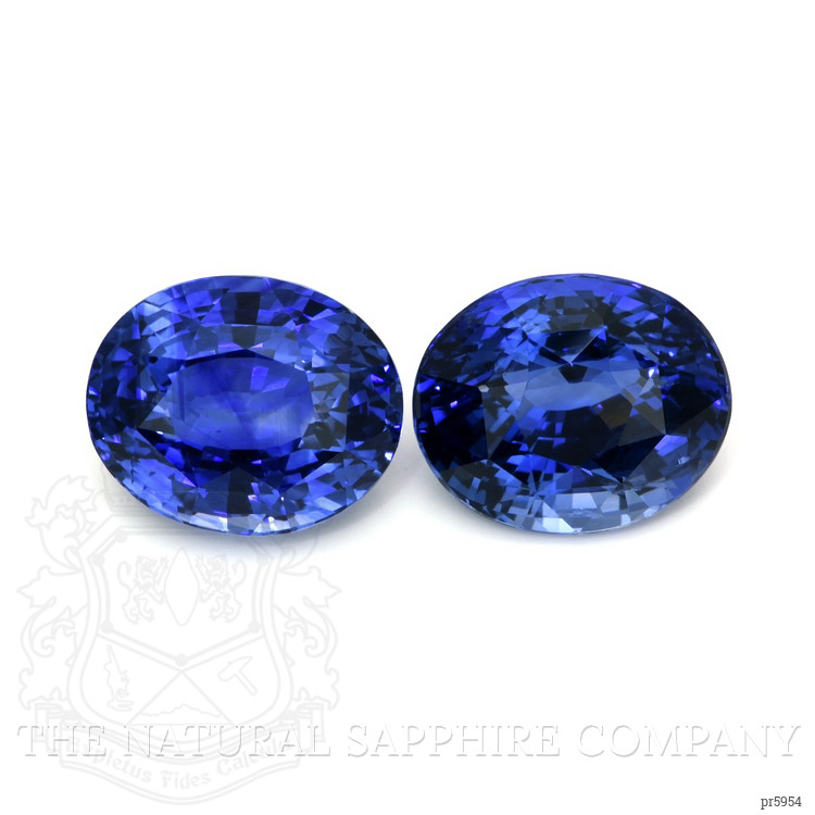 13.17 Ct.Tw. Blue Sapphire Pair from Ceylon (Sri Lanka)