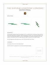 9.51 Ct.Tw.Total Carat Weight Tourmaline Pair from Brazil Appraisal