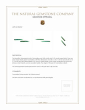 7.50 Ct.Tw.Total Carat Weight Tourmaline Pair from Brazil Appraisal