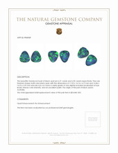 13.01 Ct.Tw.Total Carat Weight Cabochon Opal Pair from Australia Appraisal