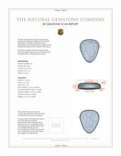 13.01 Ct.Tw.Total Carat Weight Cabochon Opal Pair from Australia 3 D Scan Report