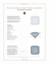 9.84 Ct.Tw.Total Carat Weight Tourmaline Pair from Brazil 3 D Scan Report