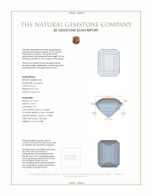 7.93 Ct.Tw.Total Carat Weight Tourmaline Pair from Brazil 3 D Scan Report