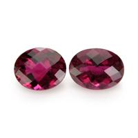 12.89 Ct.Tw.Total Carat Weight Rubellite Tourmaline Pair from Brazil Video