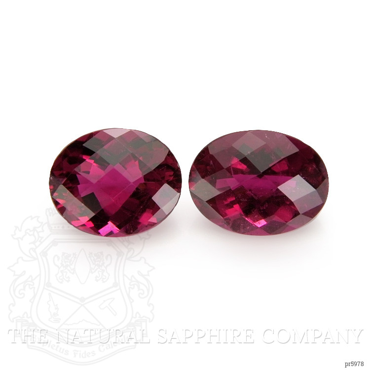 12.89 Ct.Tw. Rubellite Tourmaline Pair from Brazil