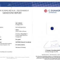 11.35&nbsp;Ct.Tw.Total Carat Weight Blue Sapphire Pair from Ceylon (Sri Lanka) Scan Report