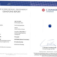 11.35&nbsp;Ct.Tw.Total Carat Weight Blue Sapphire Pair from Ceylon (Sri Lanka) Scan Report