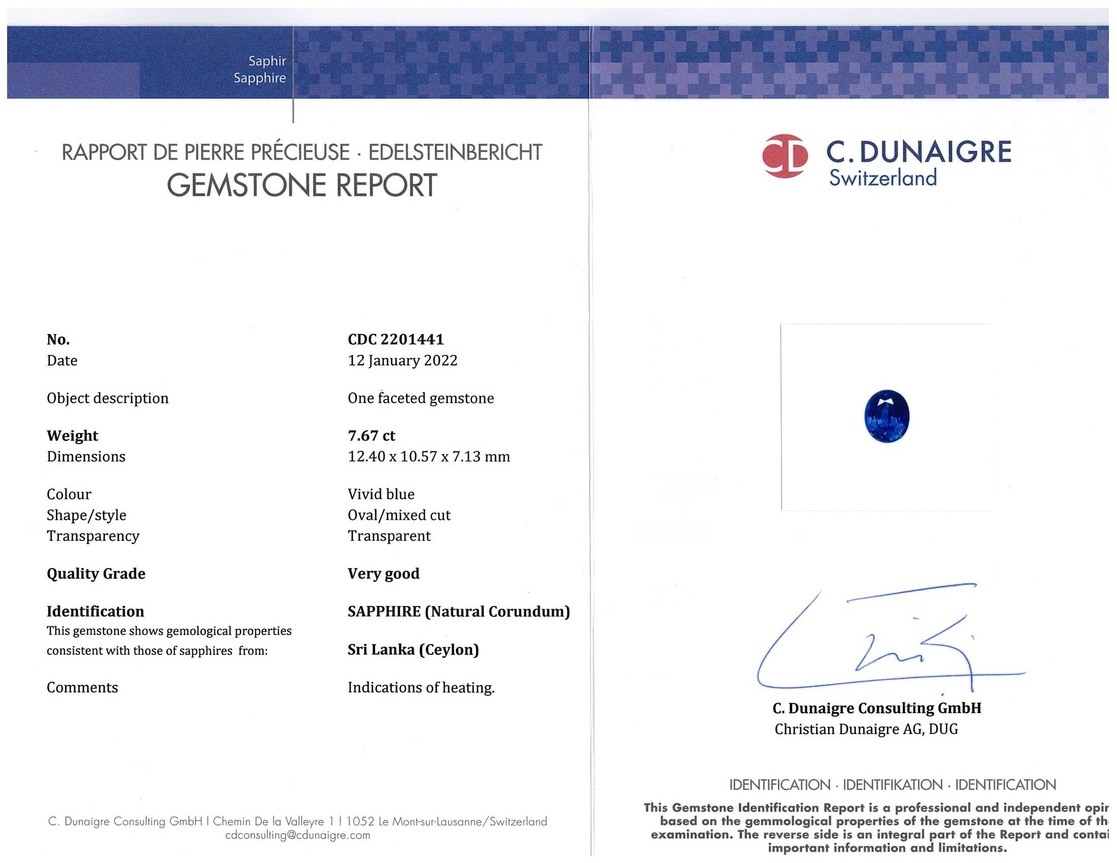15.53 Ct.Tw. Blue Sapphire Pair from Ceylon (Sri Lanka)