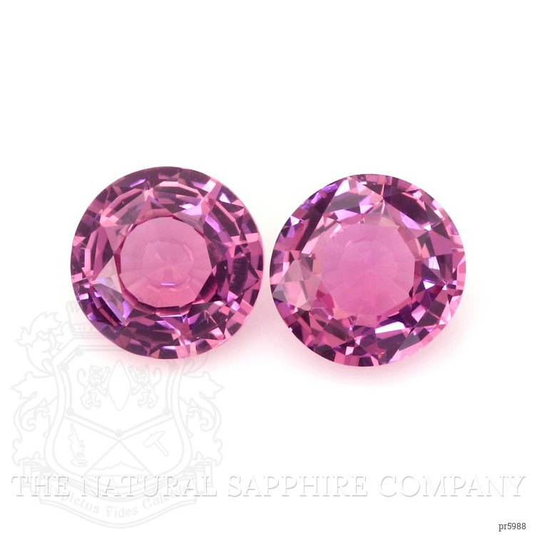 4.39 Ct.Tw. Pink Sapphire Pair from Madagascar