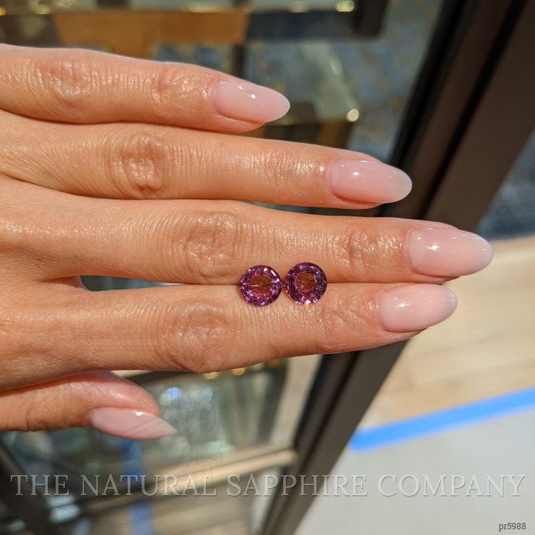 4.39 Ct.Tw. Pink Sapphire Pair from Madagascar