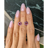 4.39&nbsp;Ct.Tw.Total Carat Weight Pink Sapphire Pair from Madagascar Life Style