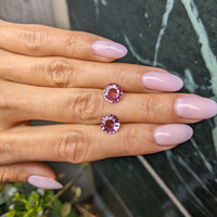 4.39&nbsp;Ct.Tw.Total Carat Weight Pink Sapphire Pair from Madagascar Life Style