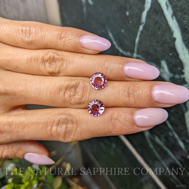 4.39 Ct.Tw. Pink Sapphire Pair from Madagascar