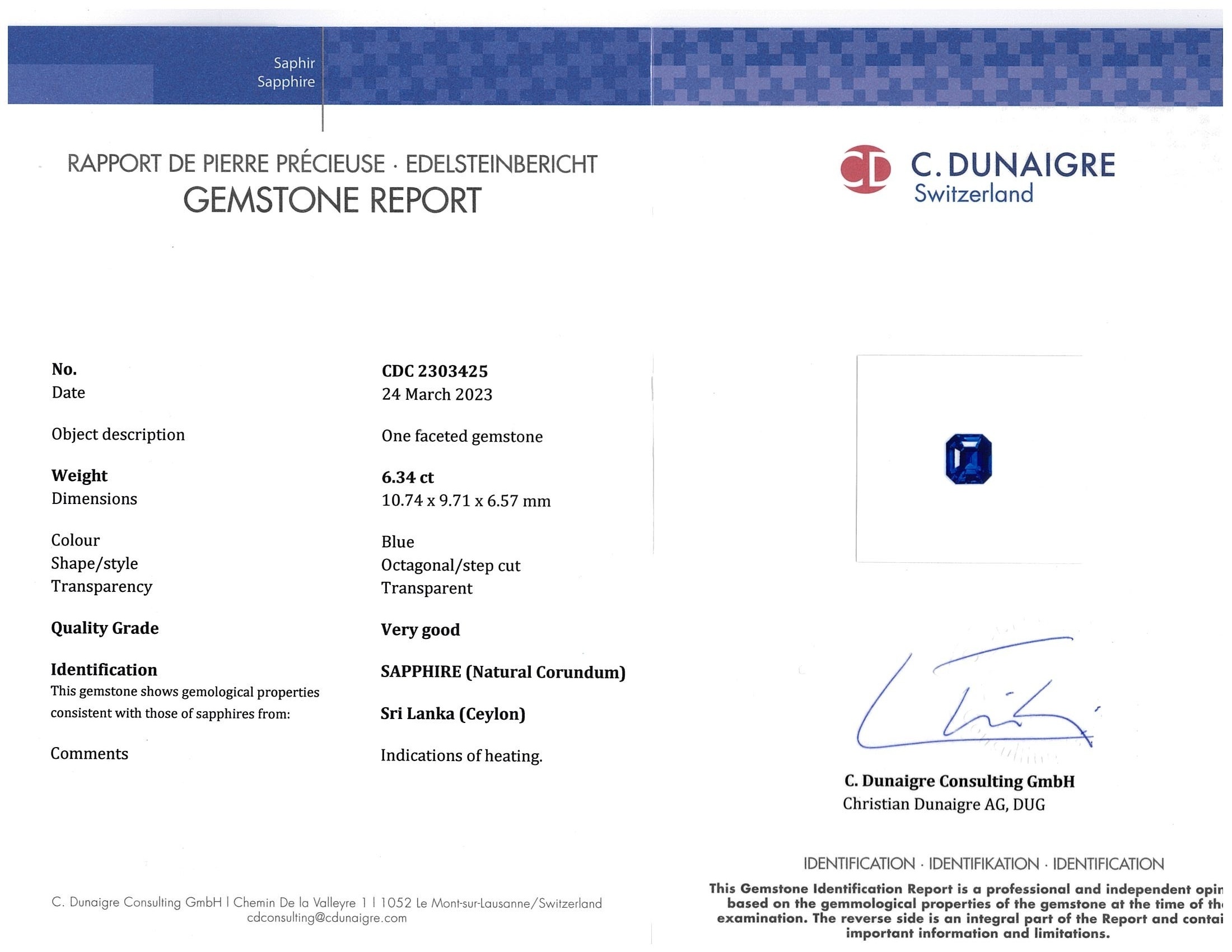 12.30 Ct.Tw. Blue Sapphire Pair from Ceylon (Sri Lanka)