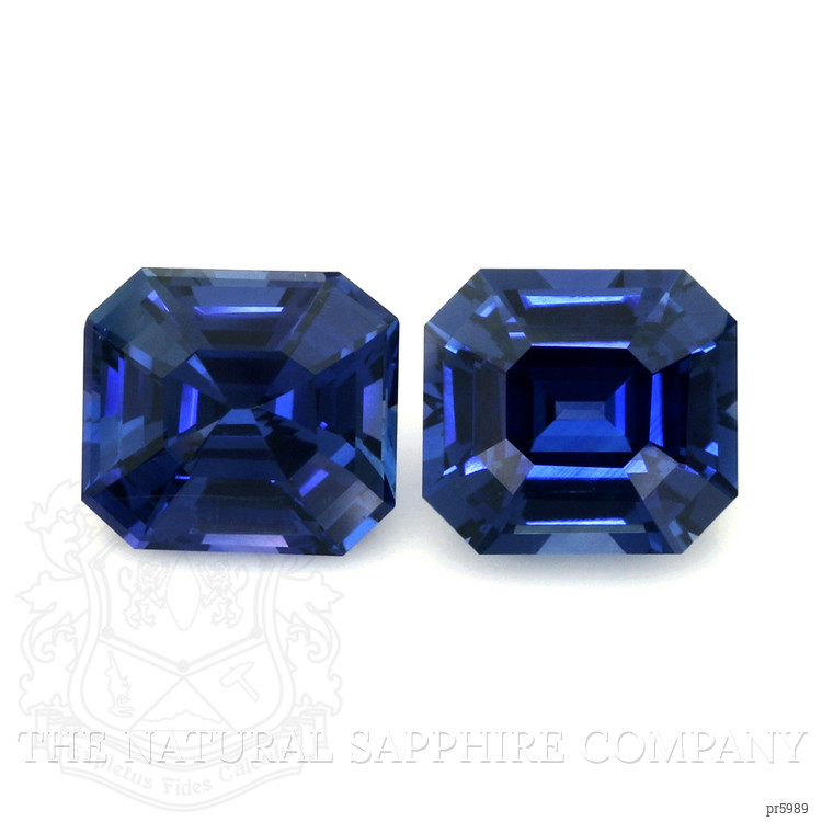12.30 Ct.Tw. Blue Sapphire Pair from Ceylon (Sri Lanka)