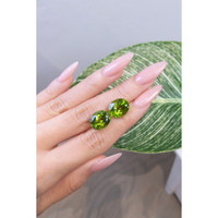 16.18 Ct.Tw.Total Carat Weight Peridot Pair from Pakistan Life Style