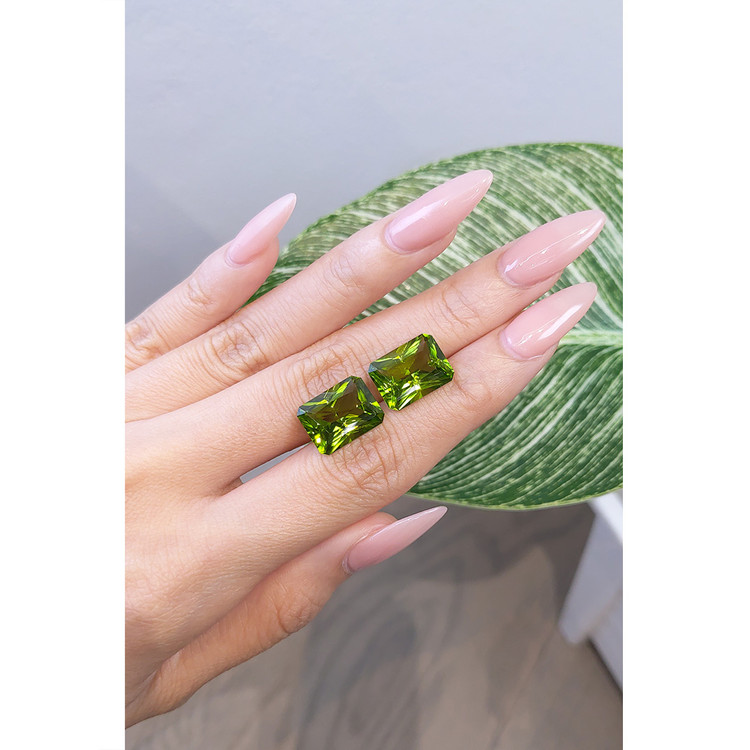 18.03 Ct.Tw. Peridot Pair from Pakistan
