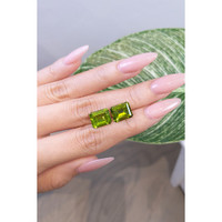 9.65 Ct.Tw.Total Carat Weight Peridot Pair from Pakistan Life Style