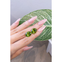 15.51 Ct.Tw.Total Carat Weight Peridot Pair from Pakistan Life Style