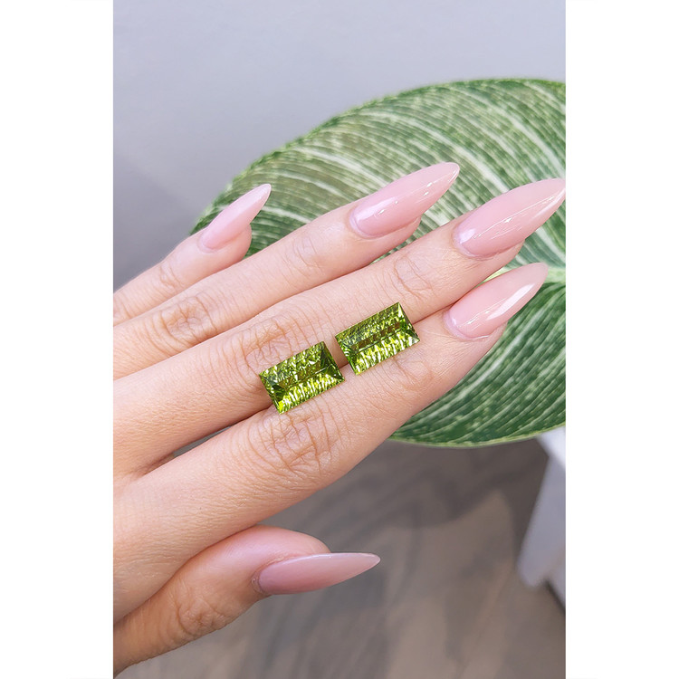 9.60 Ct.Tw. Peridot Pair from Pakistan