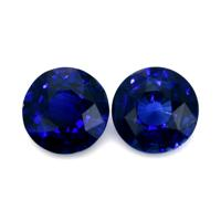 5.10&nbsp;Ct.Tw.Total Carat Weight Blue Sapphire Pair from Ceylon (Sri Lanka) Video