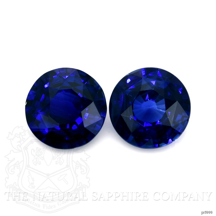 5.10 Ct.Tw. Blue Sapphire Pair from Ceylon (Sri Lanka)