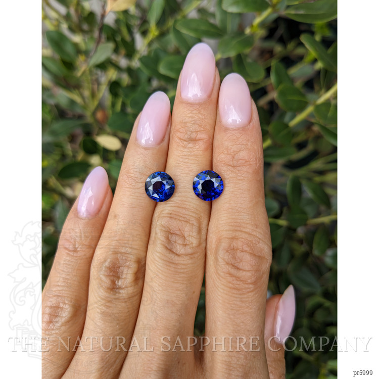 5.10 Ct.Tw. Blue Sapphire Pair from Ceylon (Sri Lanka)