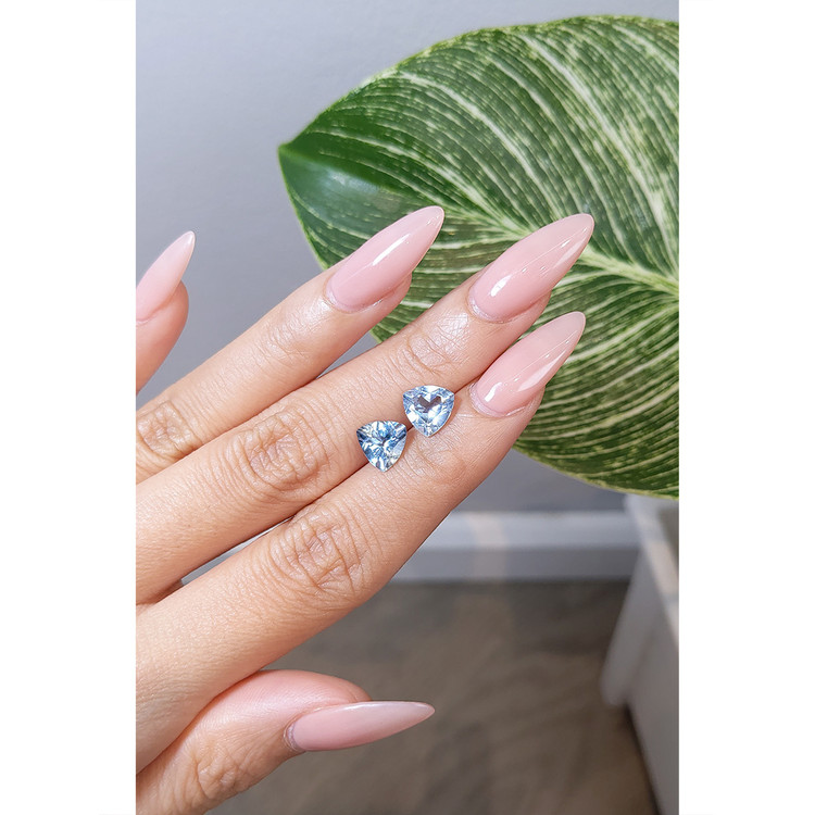 2.87 Ct.Tw. Aquamarine Pair from Brazil