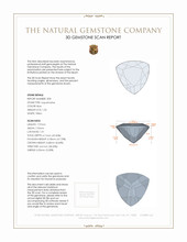 2.87 Ct.Tw.Total Carat Weight Aquamarine Pair from Brazil 3 D Scan Report