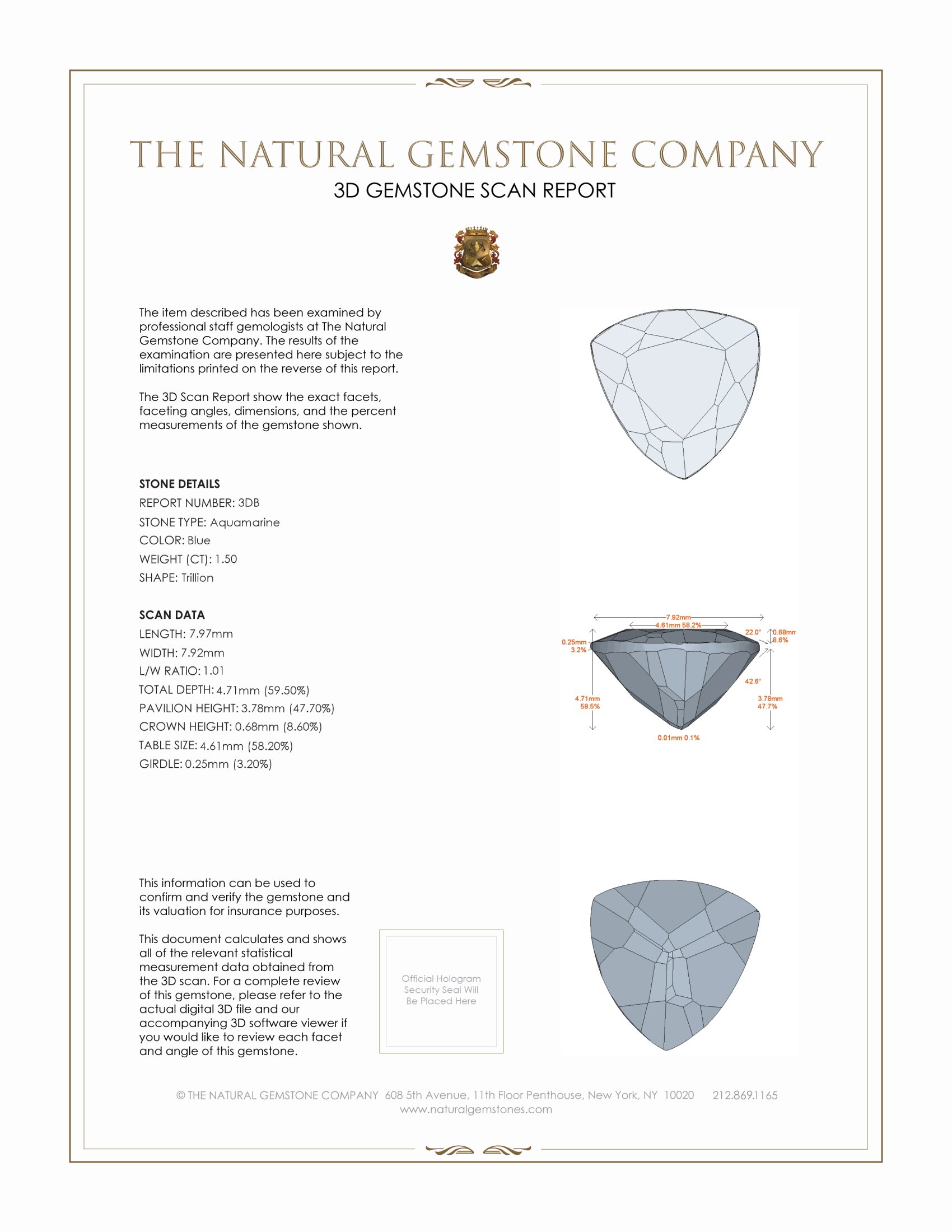 2.87 Ct.Tw. Aquamarine Pair from Brazil
