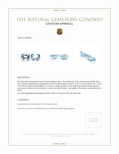 3.76 Ct.Tw.Total Carat Weight Blue Aquamarine Pair from Brazil Appraisal