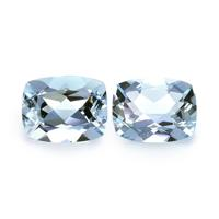 3.76 Ct.Tw.Total Carat Weight Aquamarine Pair from Brazil Video