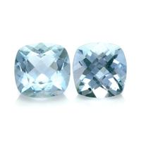 4.08 Ct.Tw.Total Carat Weight Aquamarine Pair from Brazil Video