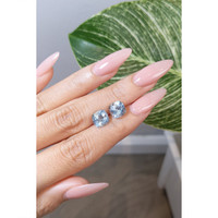 4.08 Ct.Tw.Total Carat Weight Aquamarine Pair from Brazil Life Style