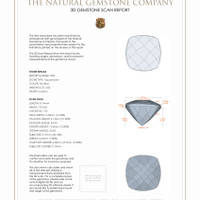 4.08 Ct.Tw.Total Carat Weight Aquamarine Pair from Brazil 3 D Scan Report