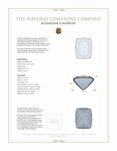 5.30 Ct.Tw.Total Carat Weight Aquamarine Pair from Brazil 3 D Scan Report