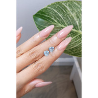 2.42 Ct.Tw.Total Carat Weight Aquamarine Pair from Brazil Life Style