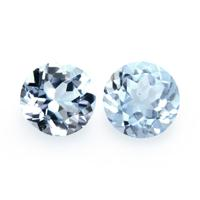 2.30 Ct.Tw.Total Carat Weight Aquamarine Pair from Brazil Video