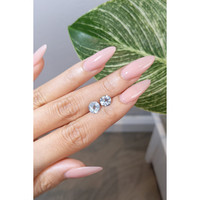 2.30 Ct.Tw.Total Carat Weight Aquamarine Pair from Brazil Life Style