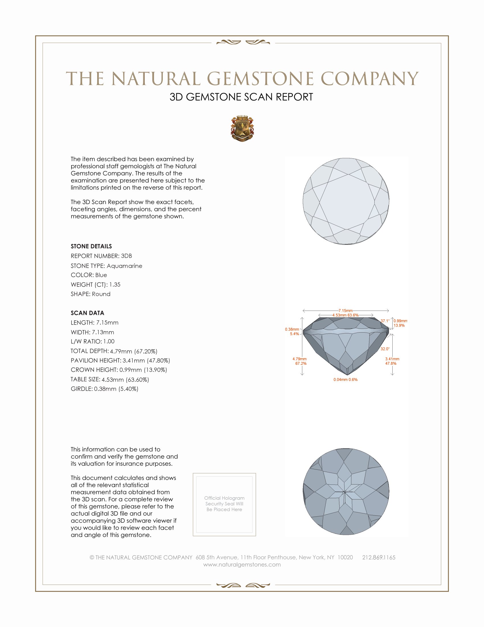 2.30 Ct.Tw. Aquamarine Pair from Brazil