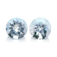 6.70 Ct.Tw.Total Carat Weight Aquamarine Pair from Brazil Video